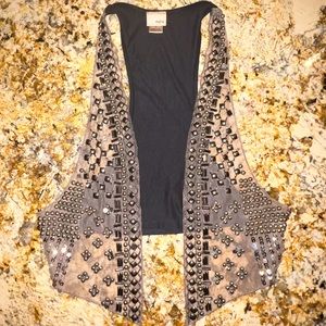 Buckle DayTrip Heavily Bejeweled Vest